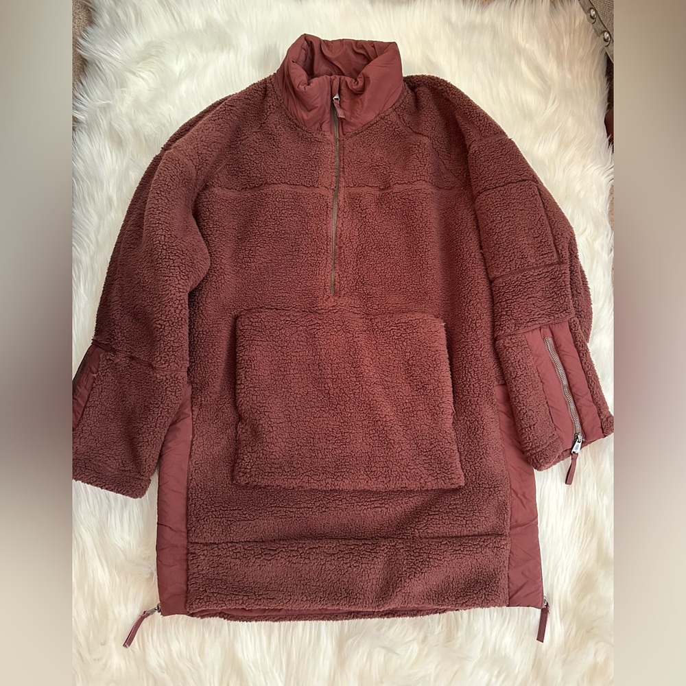 NWT - Free People Viewpoint Midi Fleece Jacket